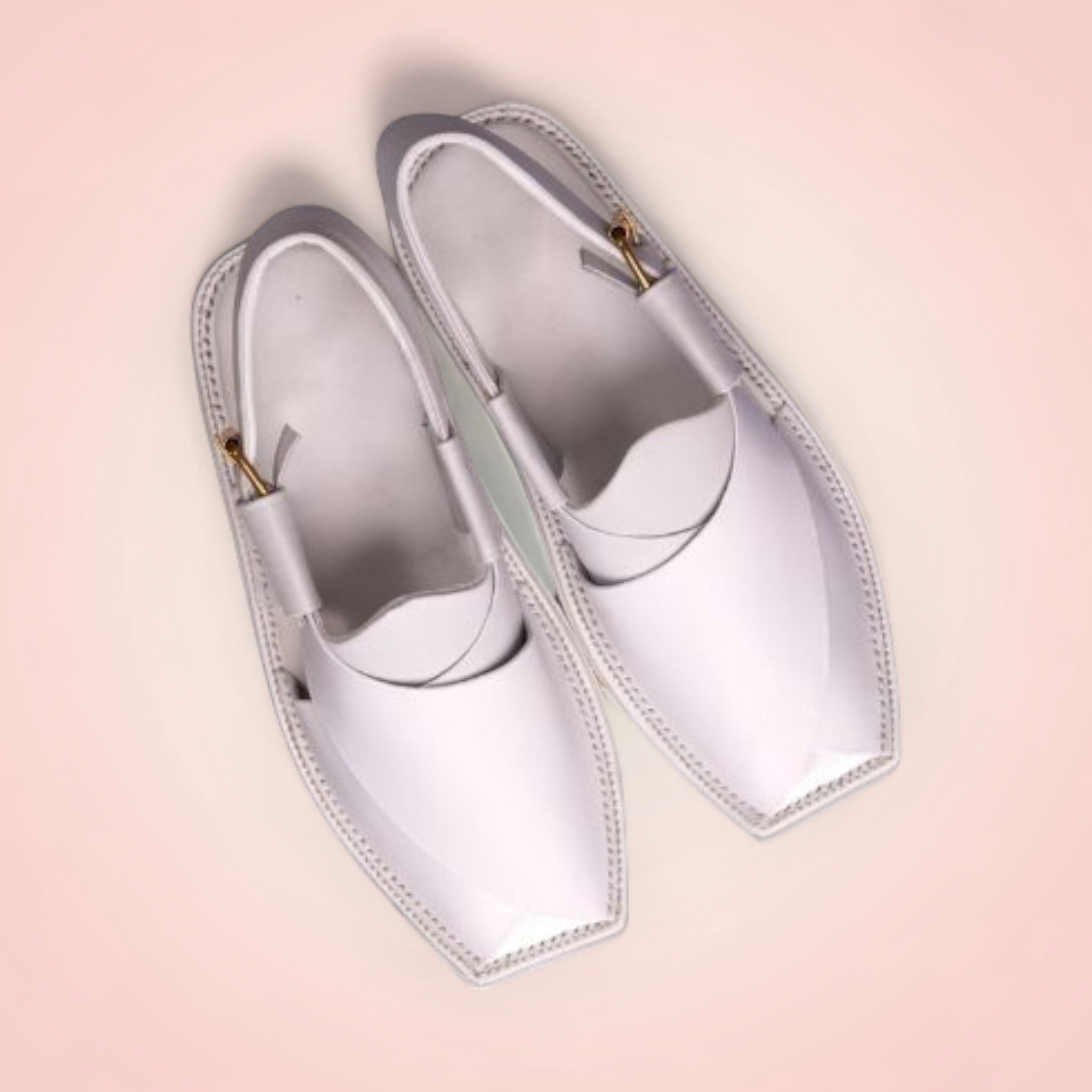 Kaptaan Chappal - All White