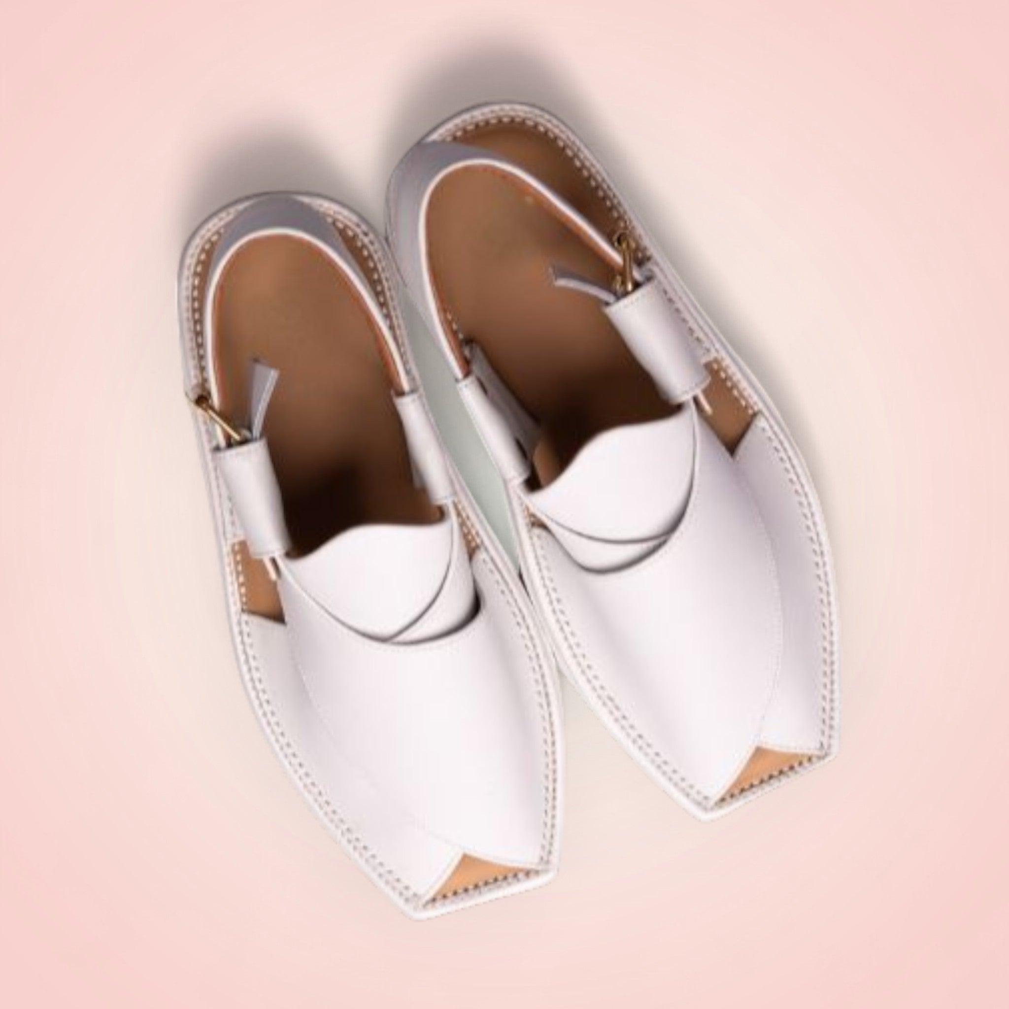 Kaptaan Chappal - White