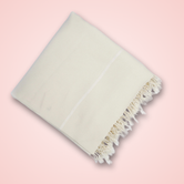 Premium Wool Shawl-  Plain White