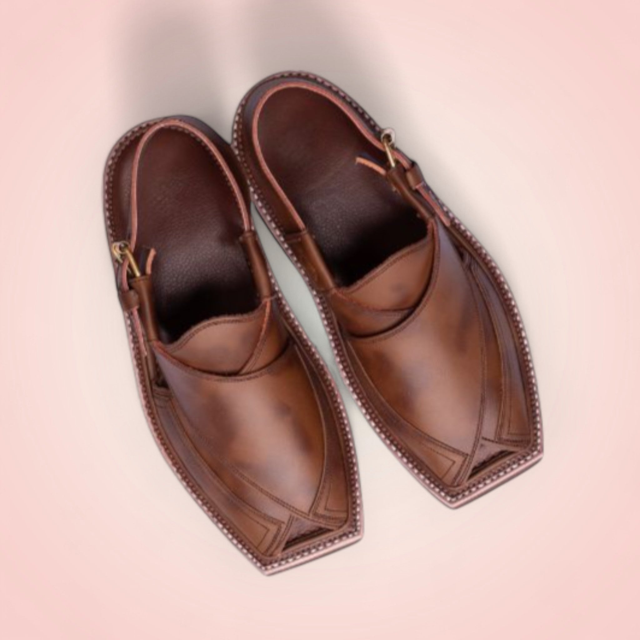 Kaptaan Chappal - Brown Double shade
