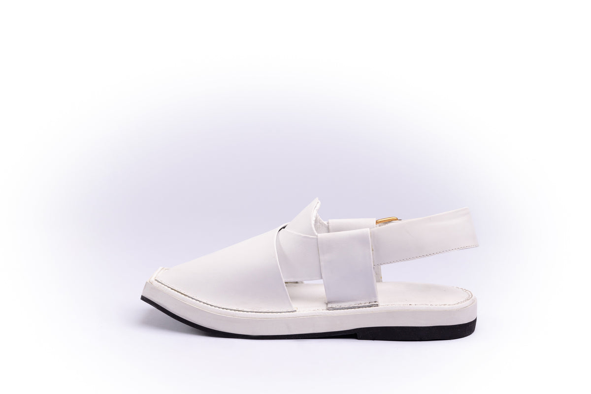 Kaptaan Chappal - All White