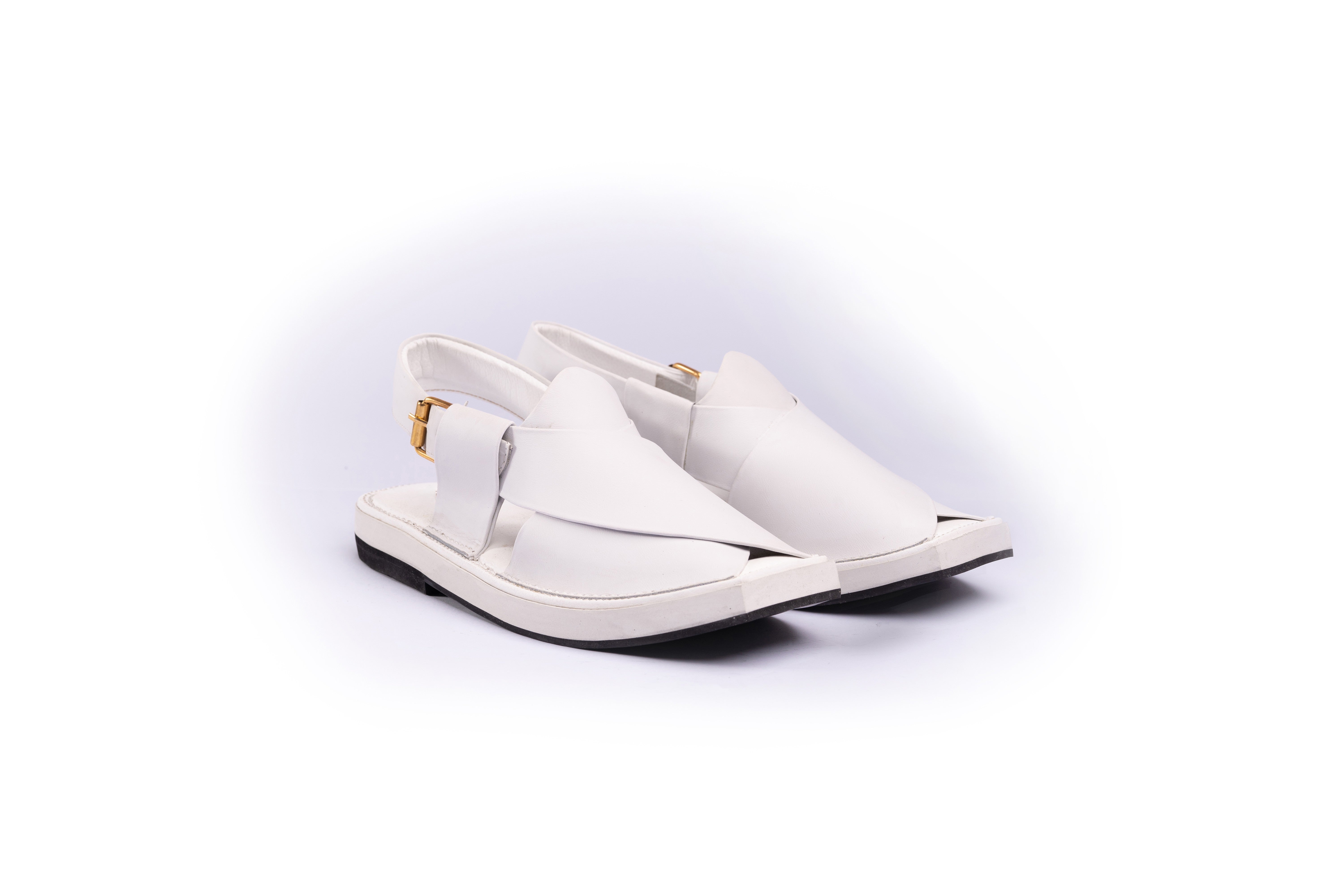 Kaptaan Chappal - All White