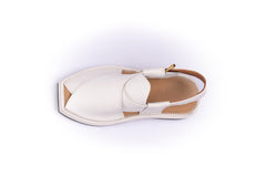Kaptaan Chappal - White